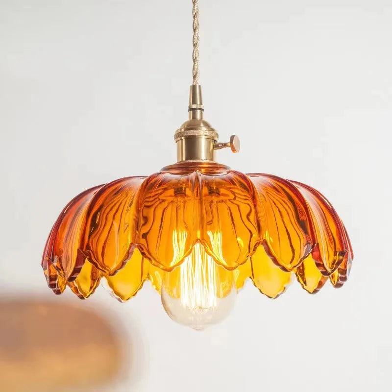 Lumio - Vintage-Pendelleuchte aus Kupfer und Glas