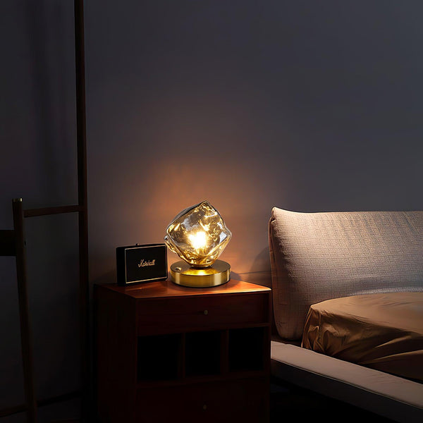 Studio - Glas Tischlampe Ice Stone Design