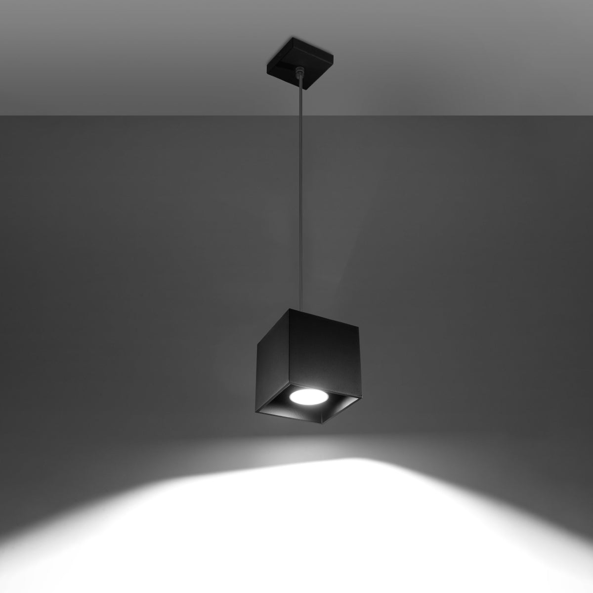 Lumio - Quad 1 Pendelleuchte aus schwarzem Aluminium