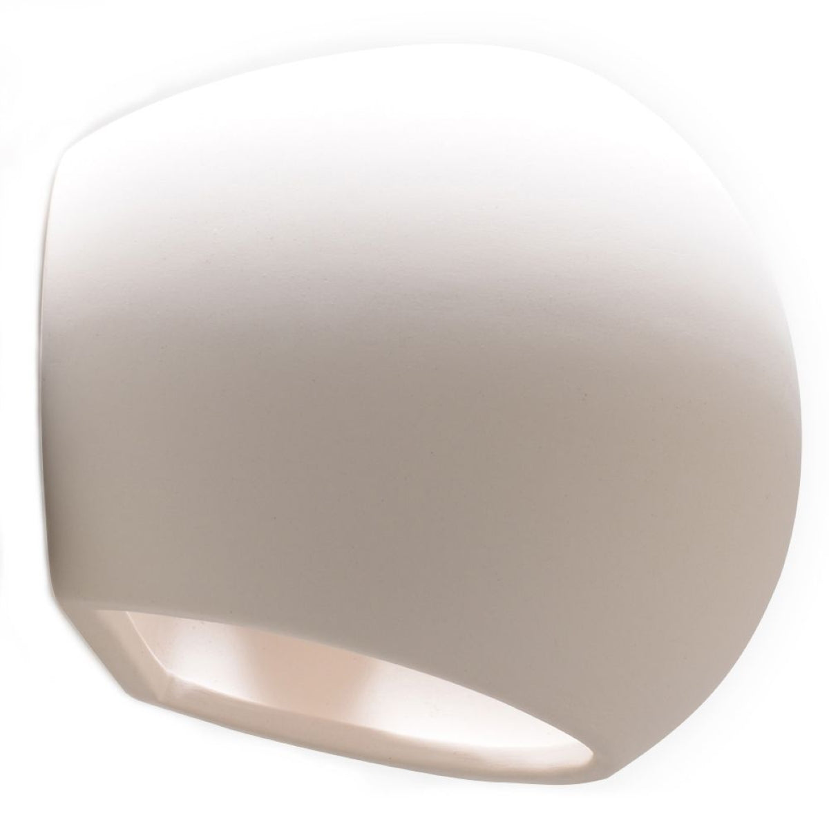 GLOBE - Keramik-Wandleuchte, mattweiß