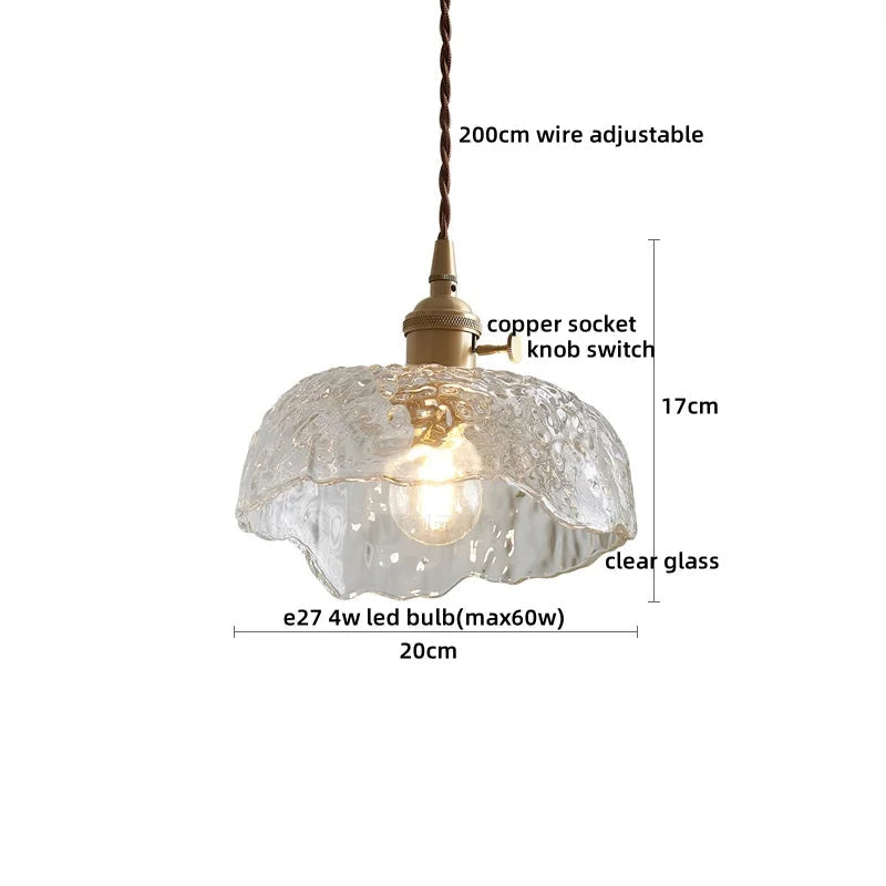 Nimbus - LED-Pendelleuchte aus Kupfer und Glas