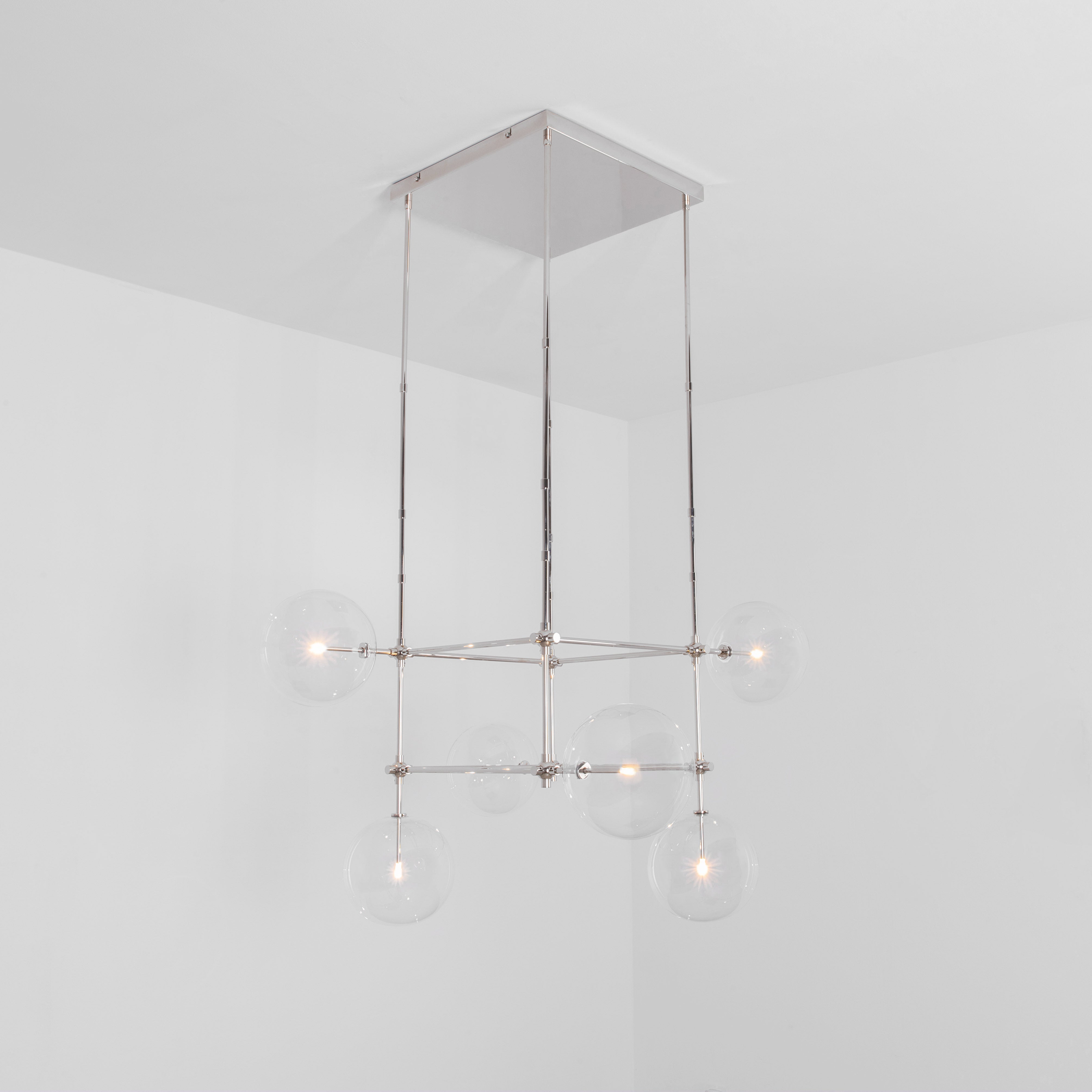 Metall/Glas - Designer-Pendelleuchte, Metall/Glas