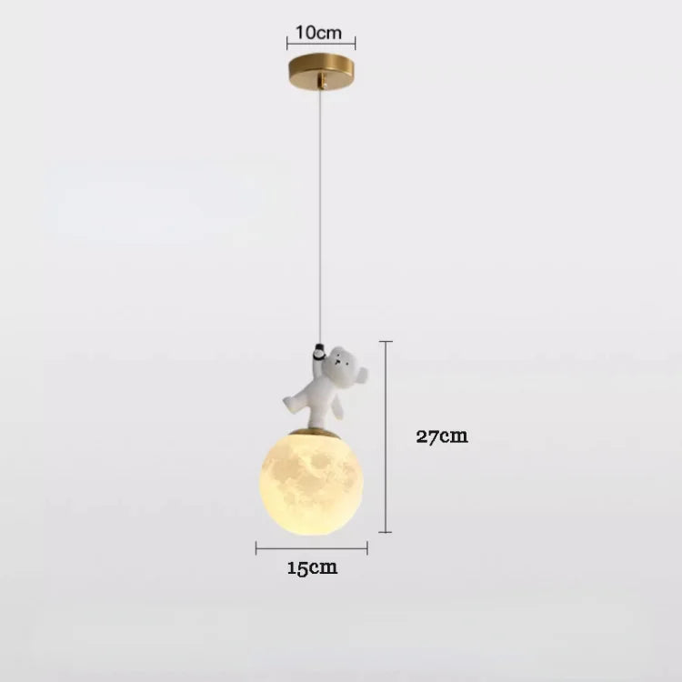 Rondea - LED-Pendelleuchte für Kinderzimmer Nordic Bear Glow