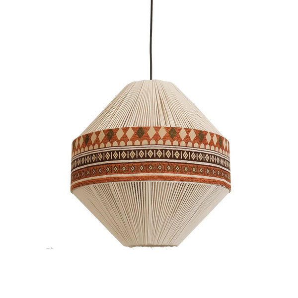 Stella - Boho-Quasten-Hängeleuchte, gewebt