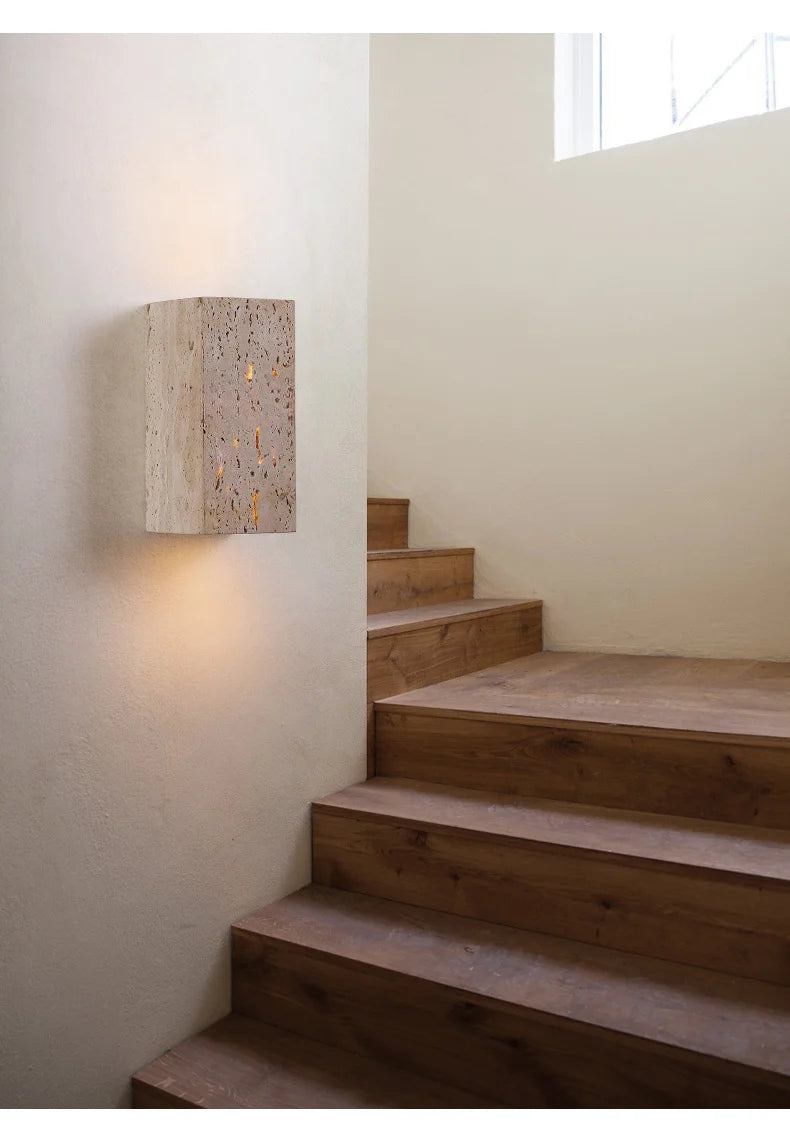 Vortia - Außenwandleuchte in Steinoptik