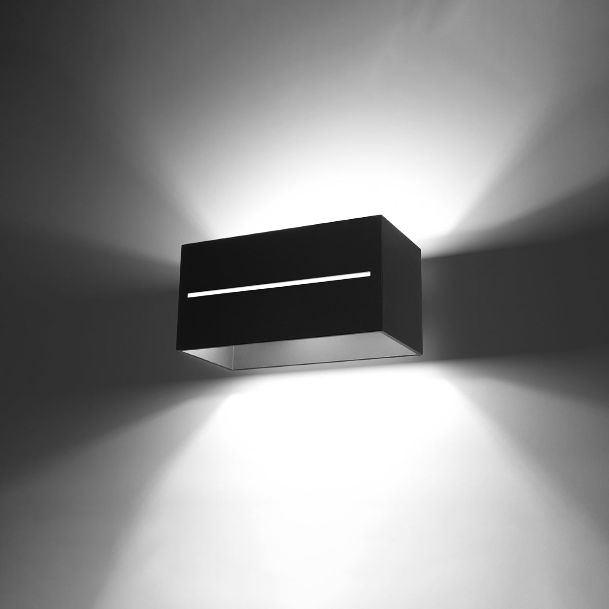LOBO - MAXI Wandleuchte, schwarz, aus Aluminium