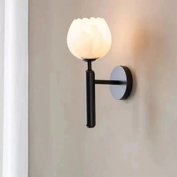 Marble - Wandleuchte Marble Rose aus Kupfer und Marmor
