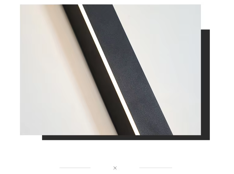 Lumera - LED-Wandleuchte, schwarzes Acryl
