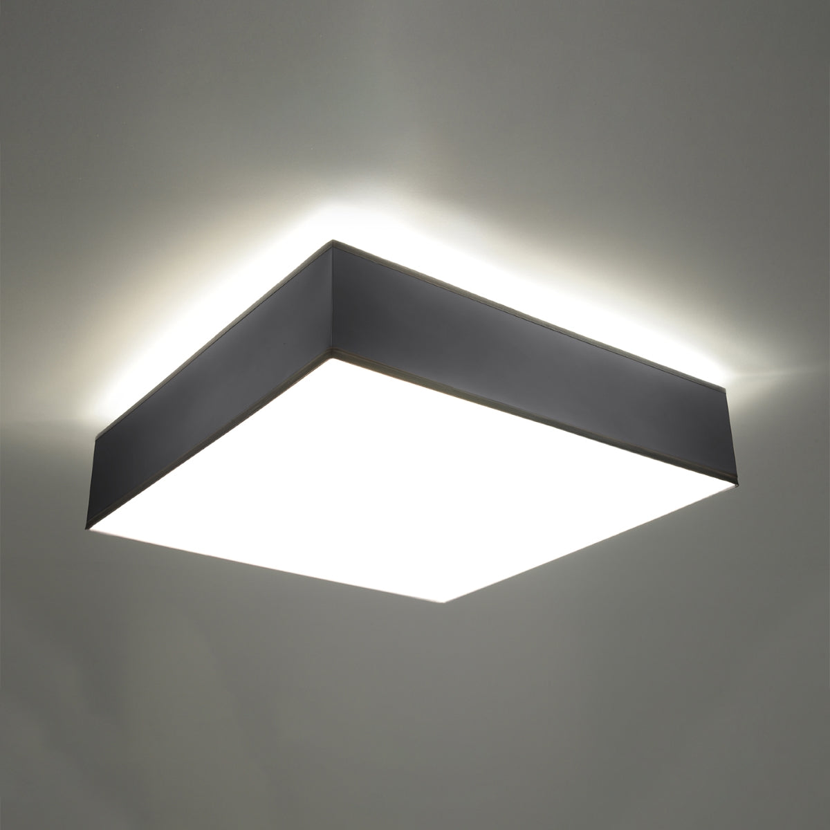 Nimbus - Deckenleuchte 55 cm, grau, quadratisch, aus PVC