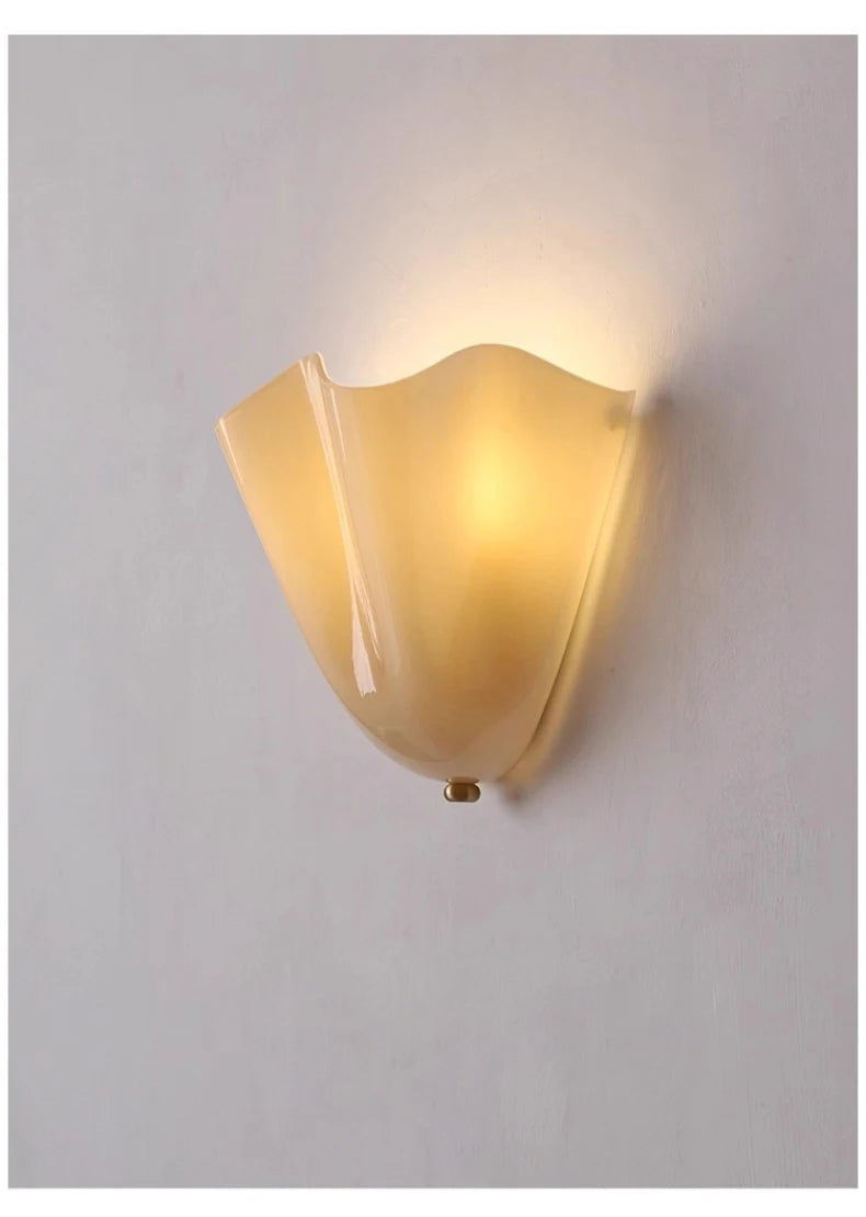 Murano - Wandleuchte aus farbigem Wabi-Sabi-Glas im