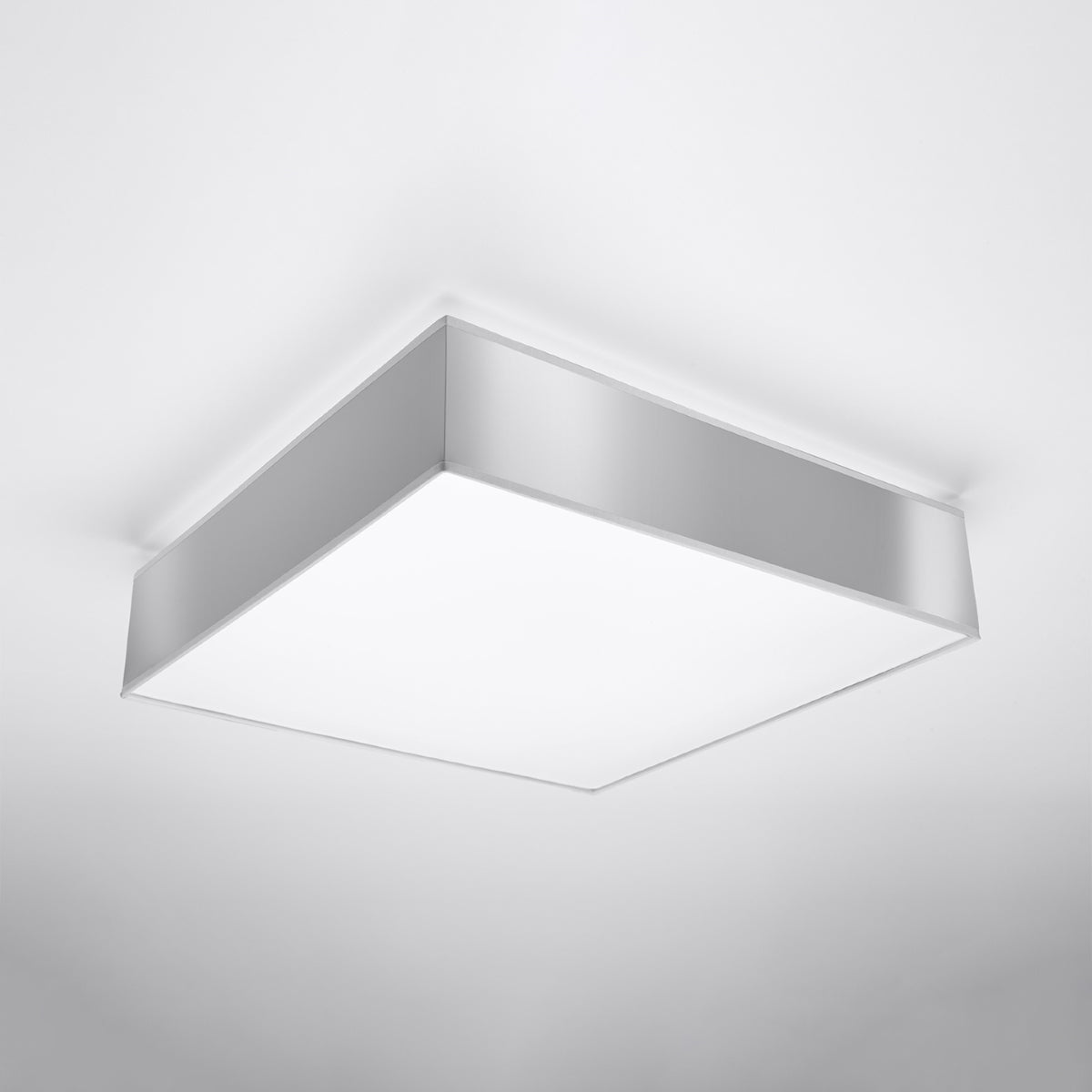 Nimbus - Deckenleuchte 55 cm, grau, quadratisch, aus PVC