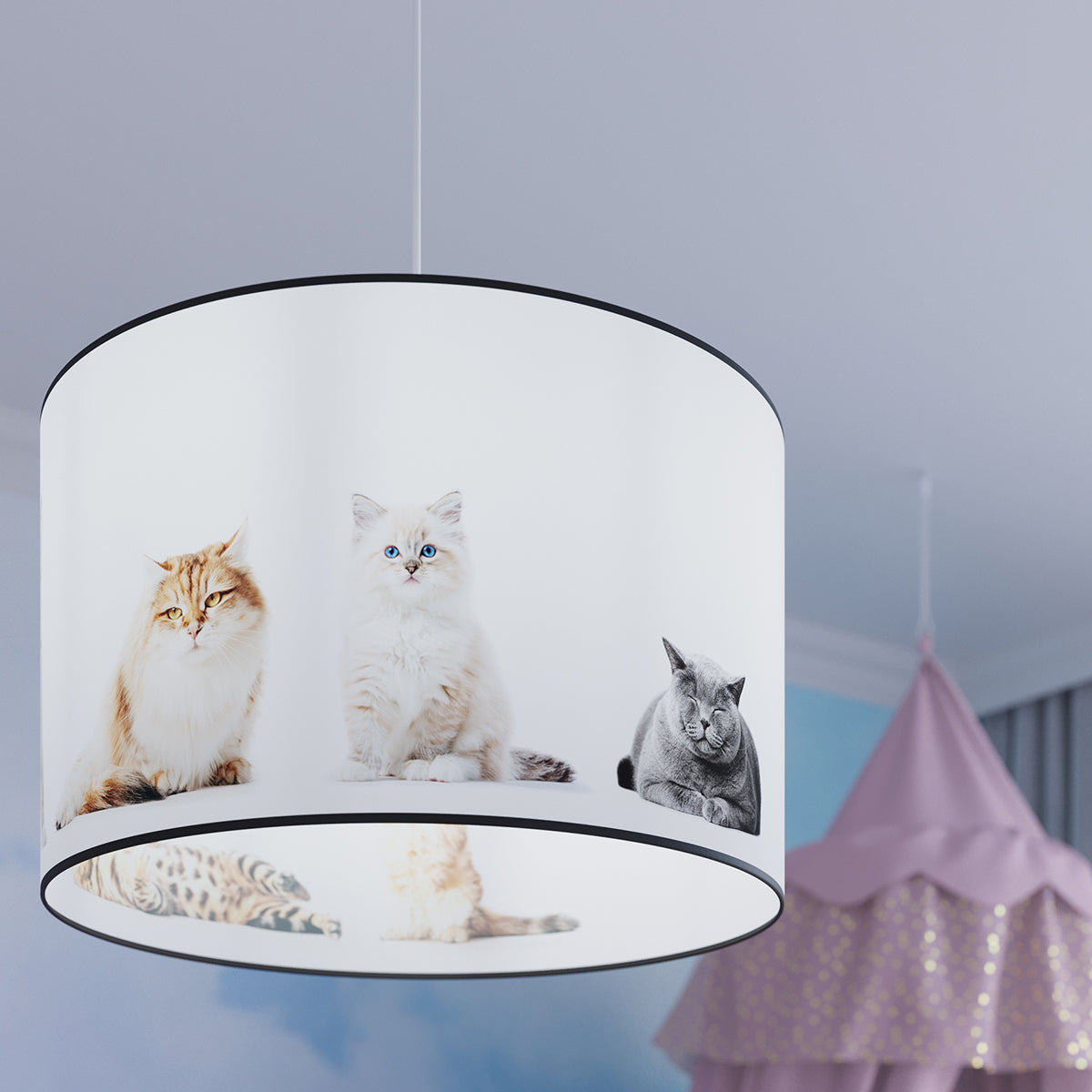 Celira - Kinderzimmer-Hängeleuchte, 30 cm, mehrfarbig mit