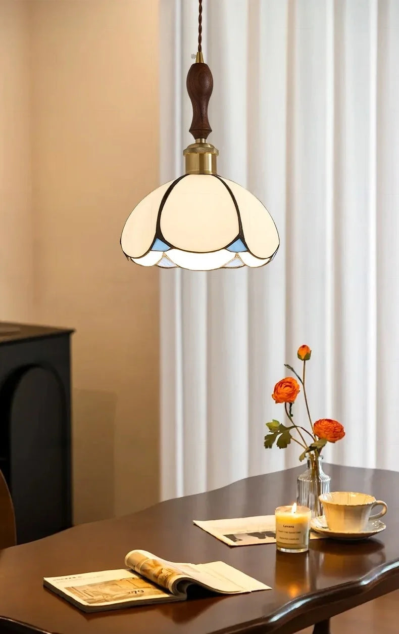 Polara - Tiffany-Pendelleuchte aus Vintage-Glas