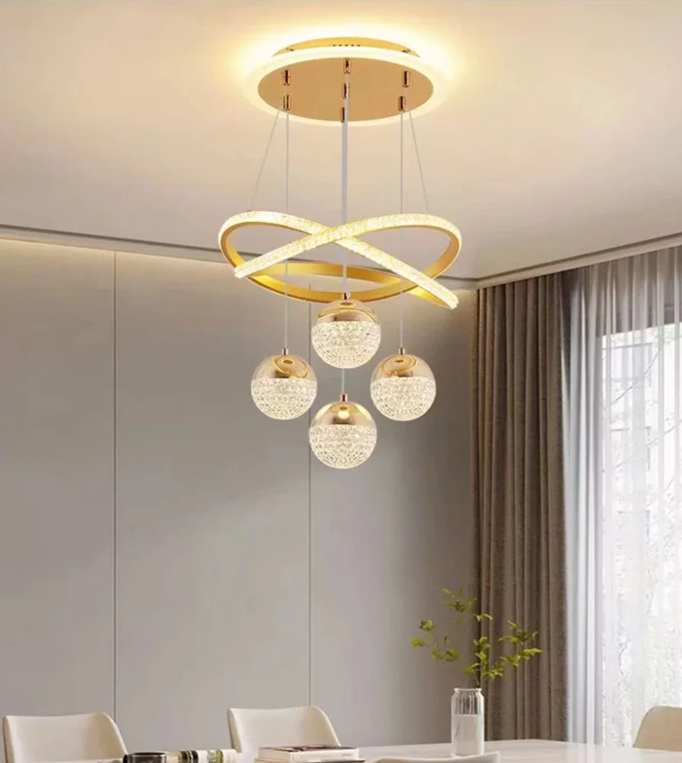 Aurela - LED-Pendelleuchte Ø 40 cm mit 3 Lichtfarben