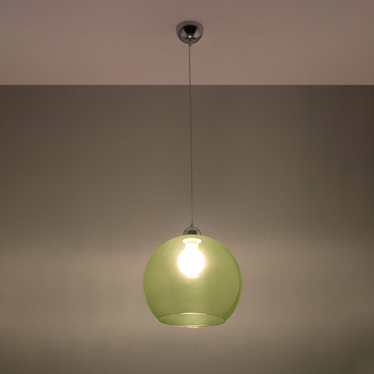 Stella - Grüne Glaskugel-Pendelleuchte
