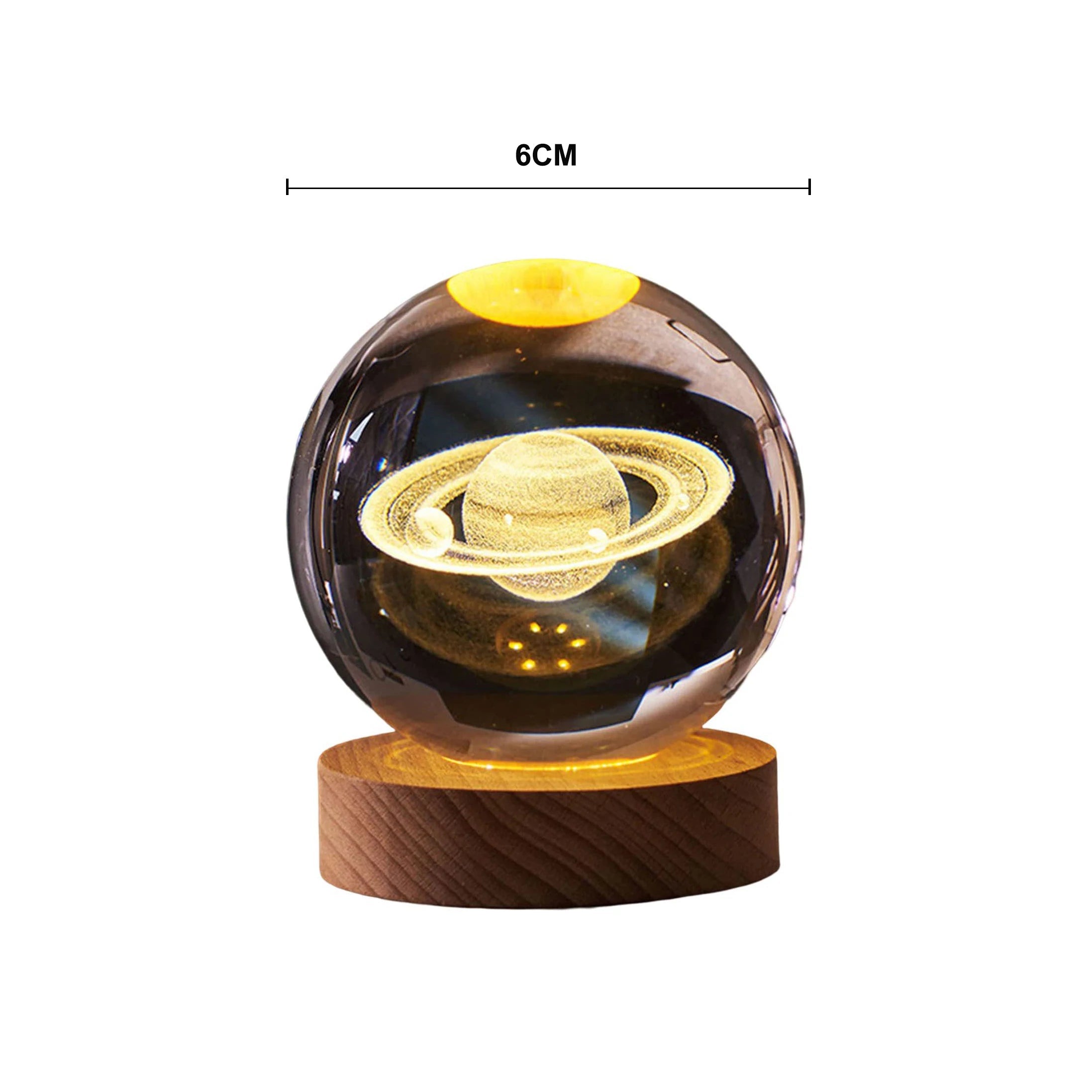 Brix - Kristall-Nachtlampe 3D-Sonnensystem