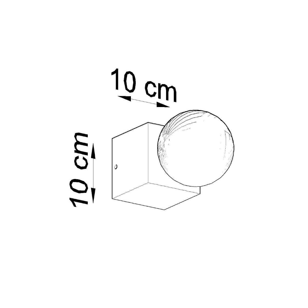 ARIZ - Betonwandleuchte, grau