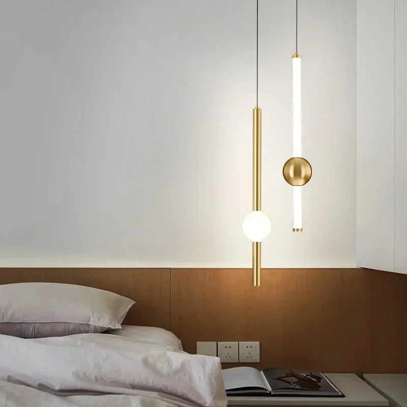 Geometrische - LED-Pendelleuchte aus Metall
