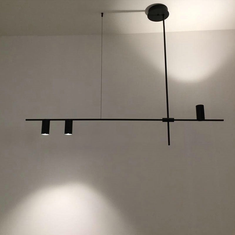 Minimalistischer - Kronleuchter Noreen in Schwarz