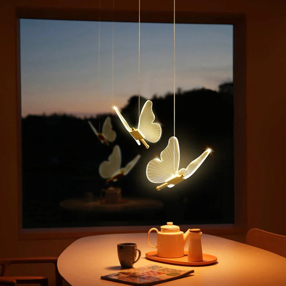 Schmetterlingsdesign - LED-Pendelleuchte,