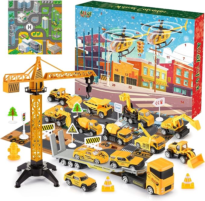 BuildFleet - Adventskalender mit Baufahrzeugen und 24 Legierungsteilen