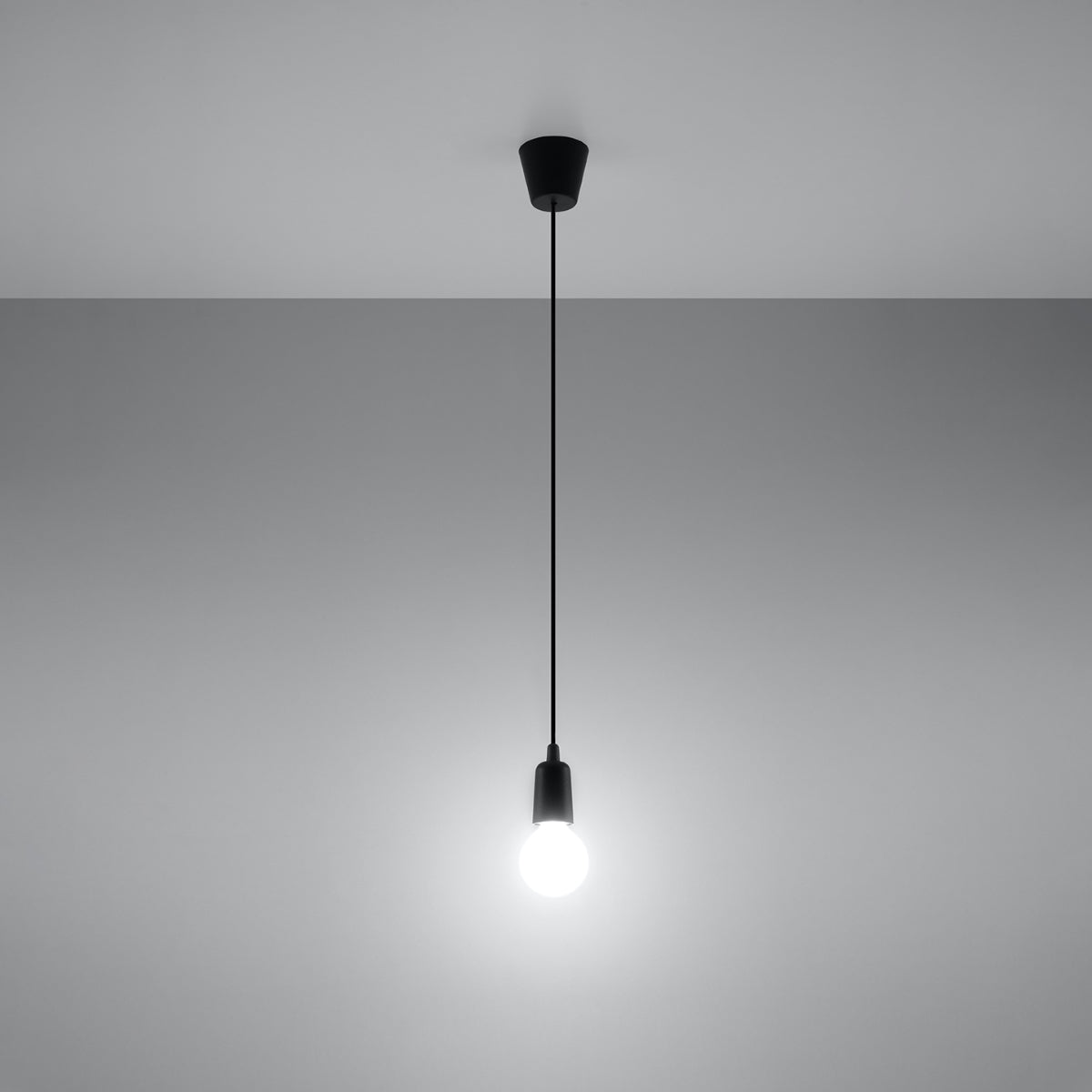 Minimalistische - schwarze Pendelleuchte