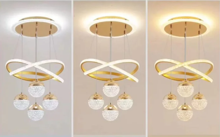 Aurela - LED-Pendelleuchte Ø 40 cm mit 3 Lichtfarben