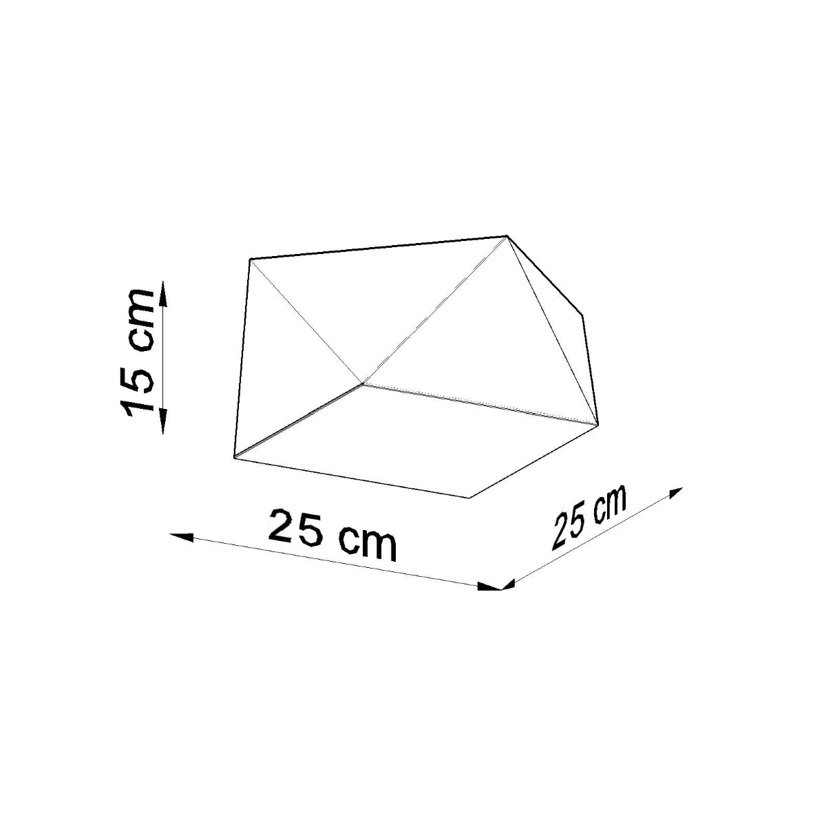 HEXA - 25 Weiße Deckenleuchte, 1-flammig, E27