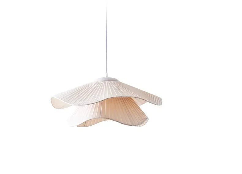 Nordische - LED-Pendelleuchte mit Stoffschirm und