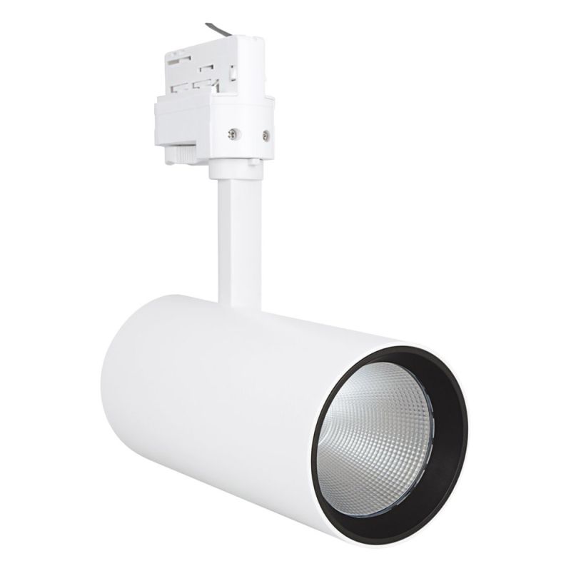 Glanza - 3-phasiger LED-Schienenstrahler Ø85 weiß 35W 2660lm