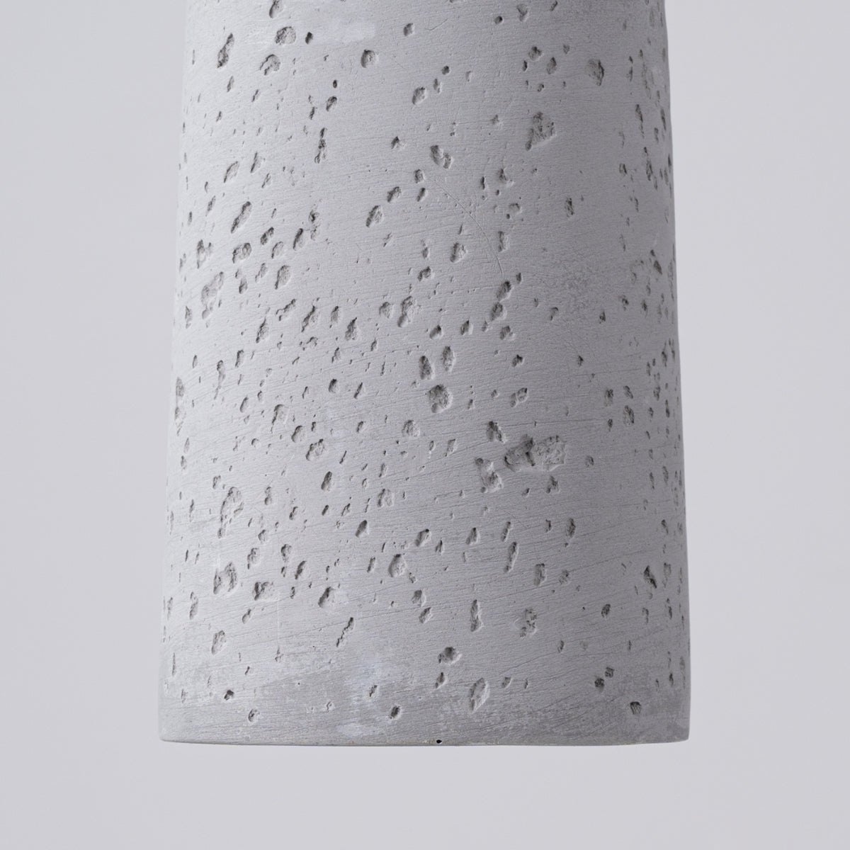 Beton - Pendelleuchte Beton grau im konischen Design