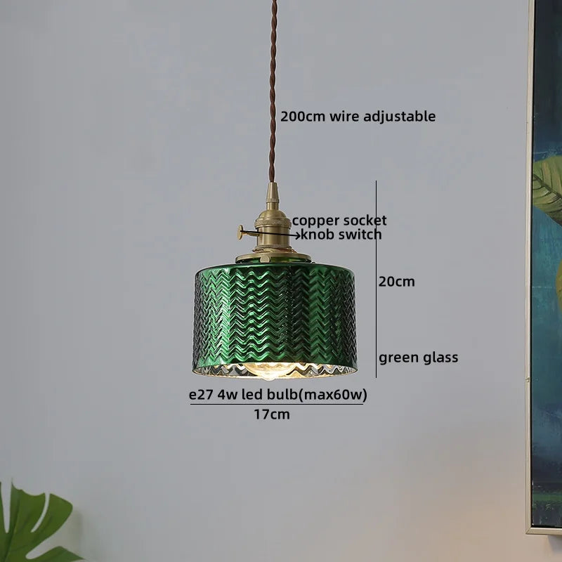 Nimbus - LED-Pendelleuchte aus Kupfer und Glas