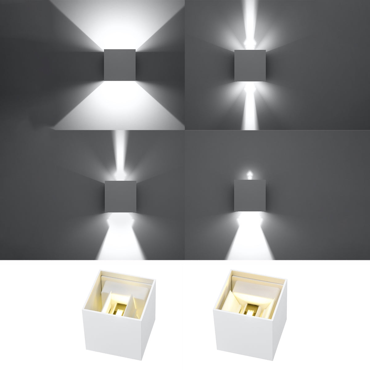 LUCA - Weiße LED-Wandleuchte