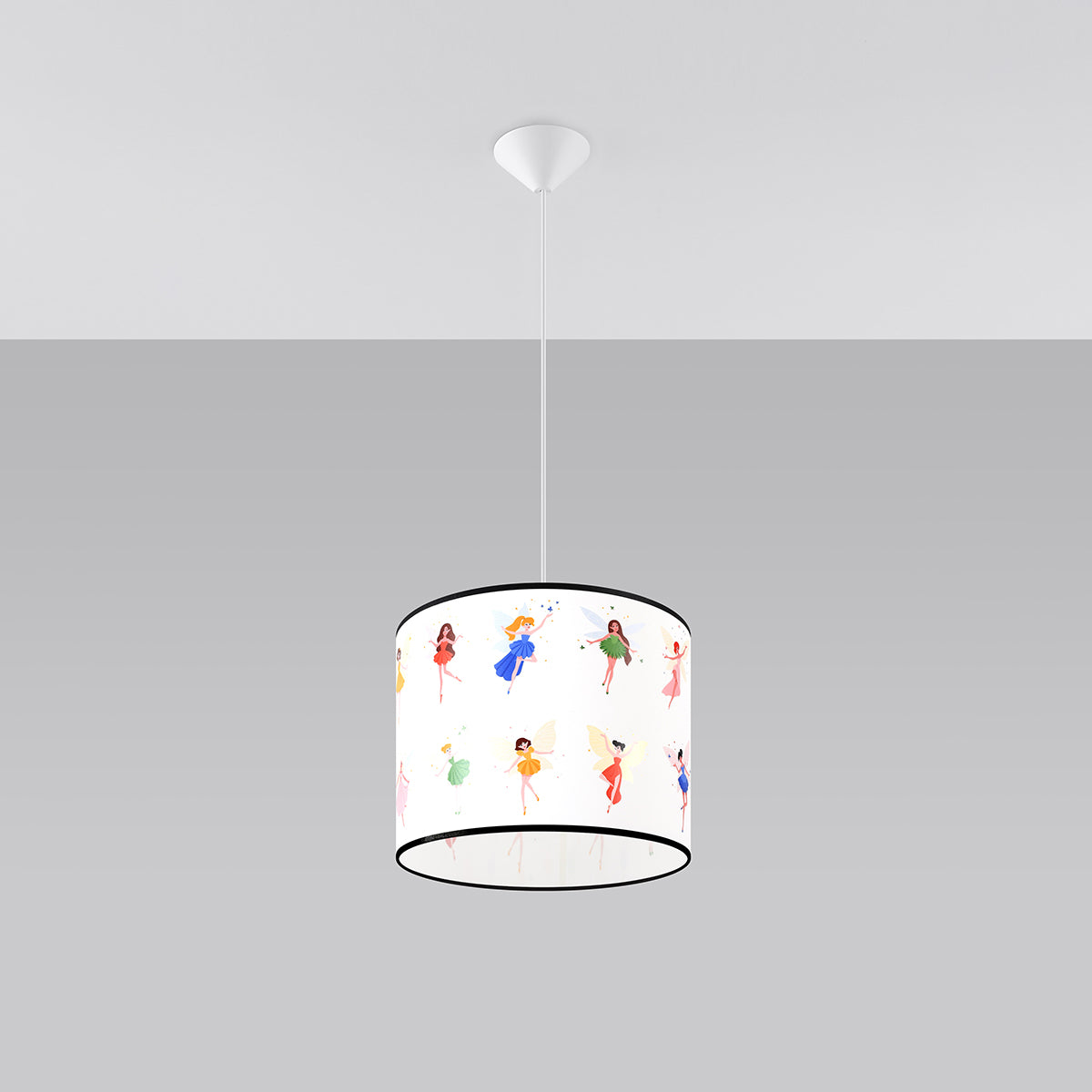 Orbita - Kinderzimmer-Hängeleuchte, 30 cm, mehrfarbig