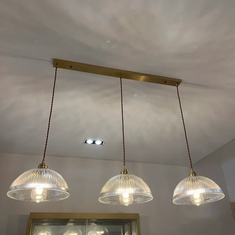 Nimbus - LED-Pendelleuchte aus Kupfer und Glas