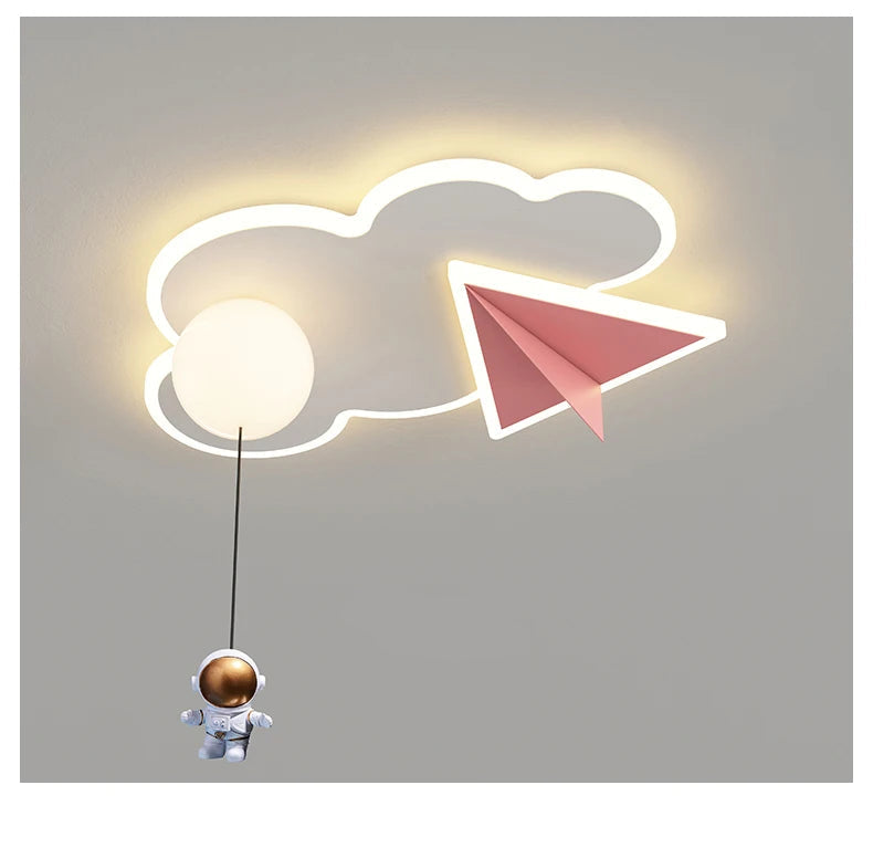 Astronaut - Kinderzimmer-Deckenleuchte Astronaut & Wolken