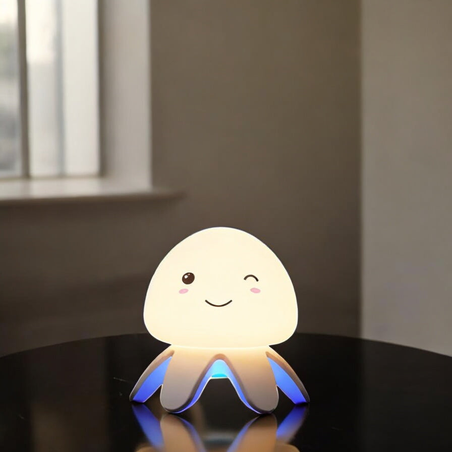 Wiederaufladbare - LED Nachtlampe mit Fernbedienung & Musik