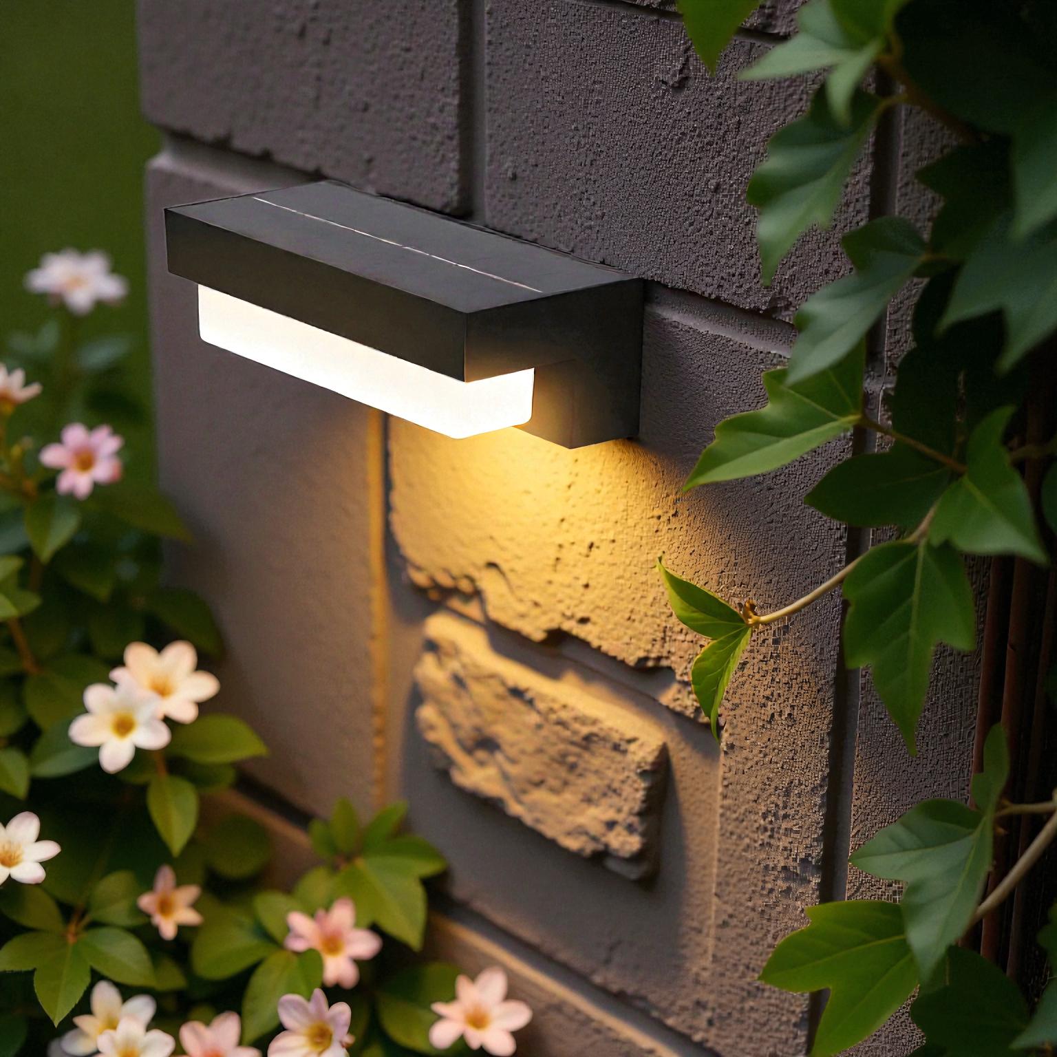Lineare - LED-Wandleuchte Außenbereich mit Fernbedienung