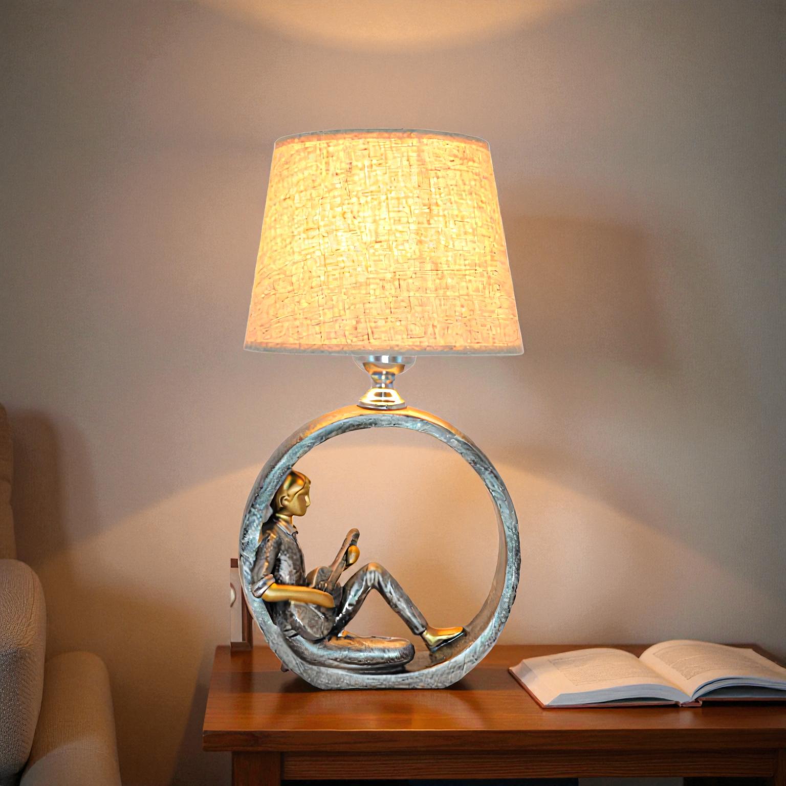 Quelix - LED Tischlampe nordisches Design fürs Schlafzimmer