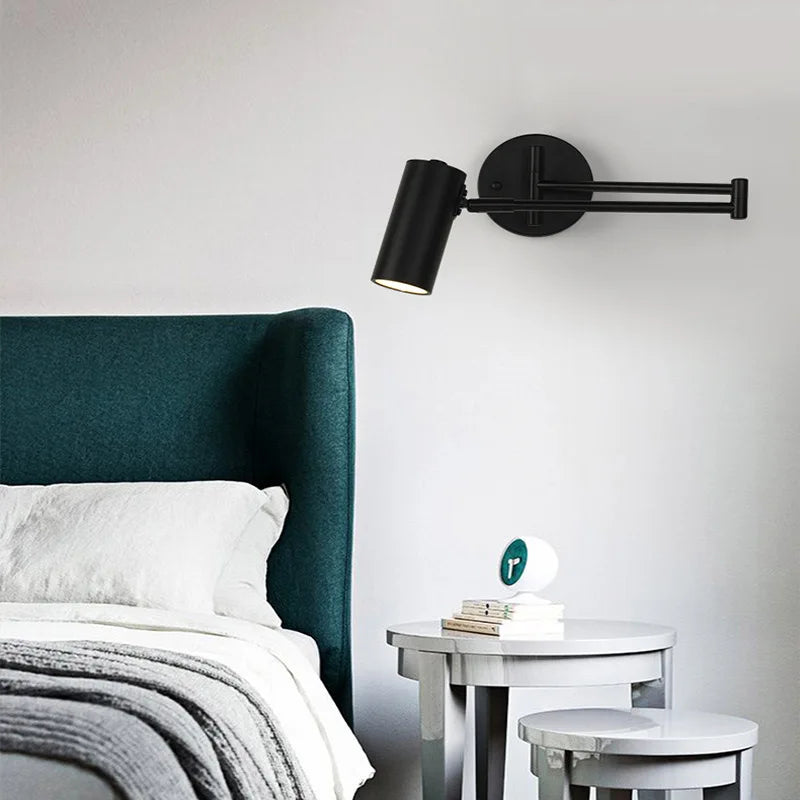 Verstellbare - Wandleuchte mit langem Arm (E27) inkl. LED