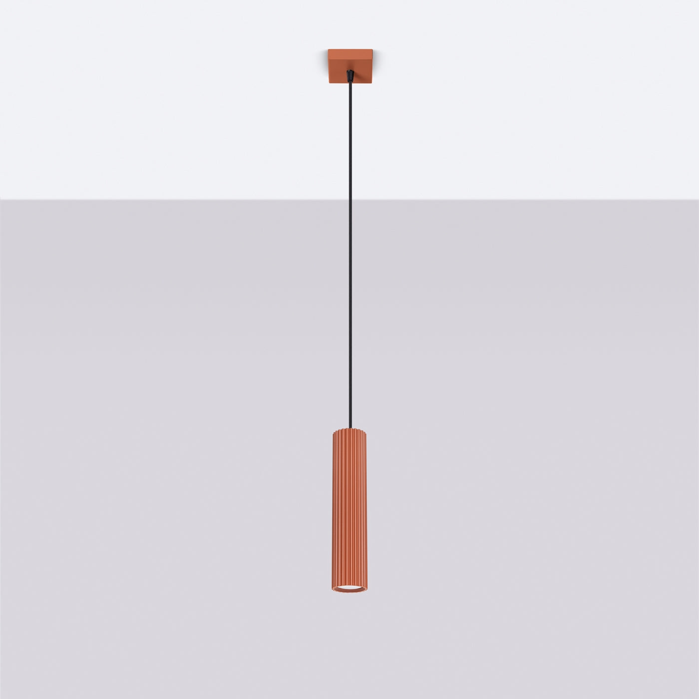 Stella - Pendelleuchte in Ockerrot (GU10) aus Aluminium
