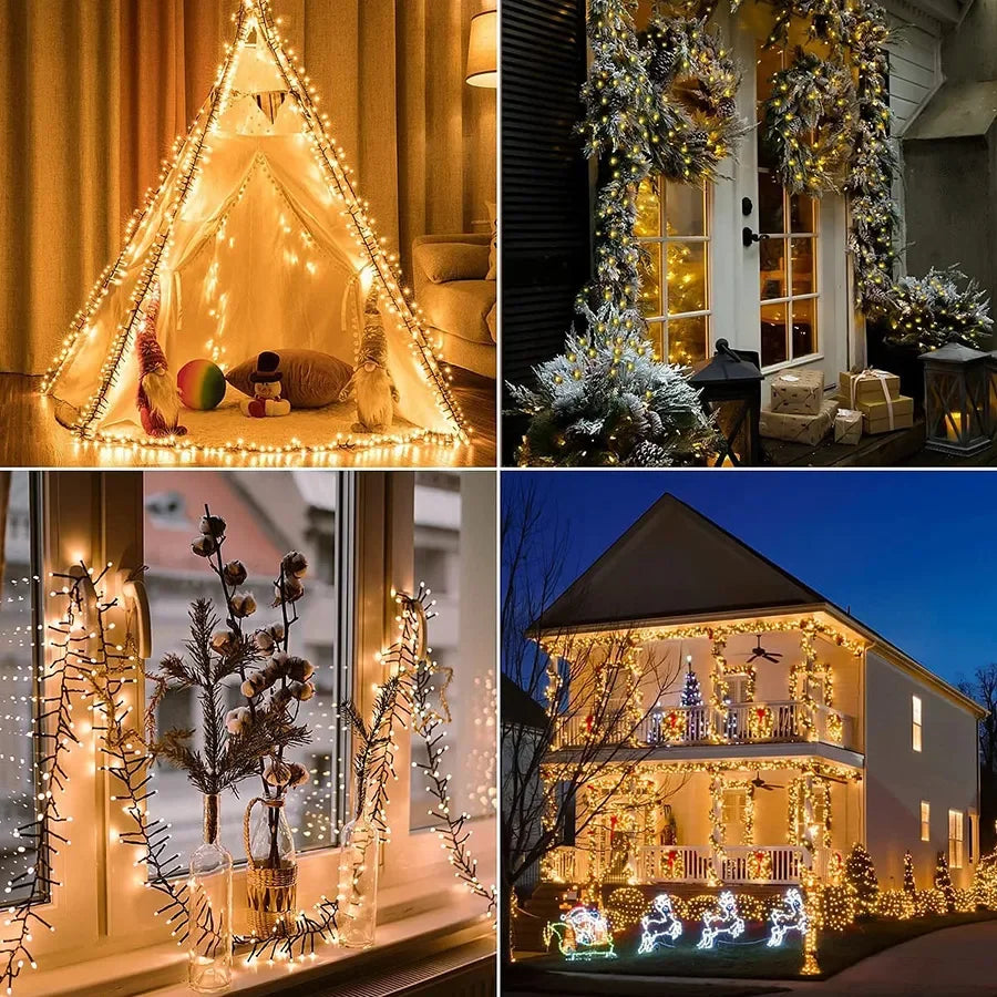 Sparkla - 25 m lange Lichterkette mit 2000 warmweißen LEDs