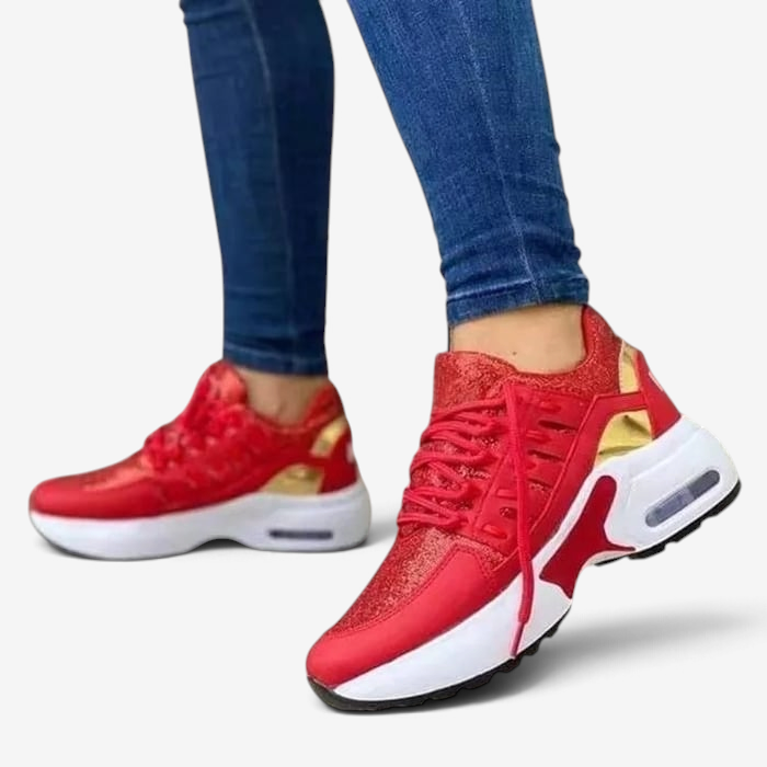 FlexTread - Schnürsneaker mit runder Spitze und flexibler Gummisohle