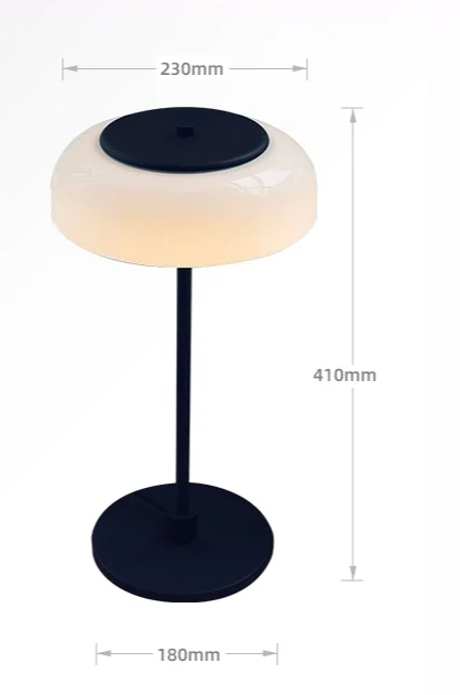 Quelix - Designer-Tischleuchte aus Glas mit LED