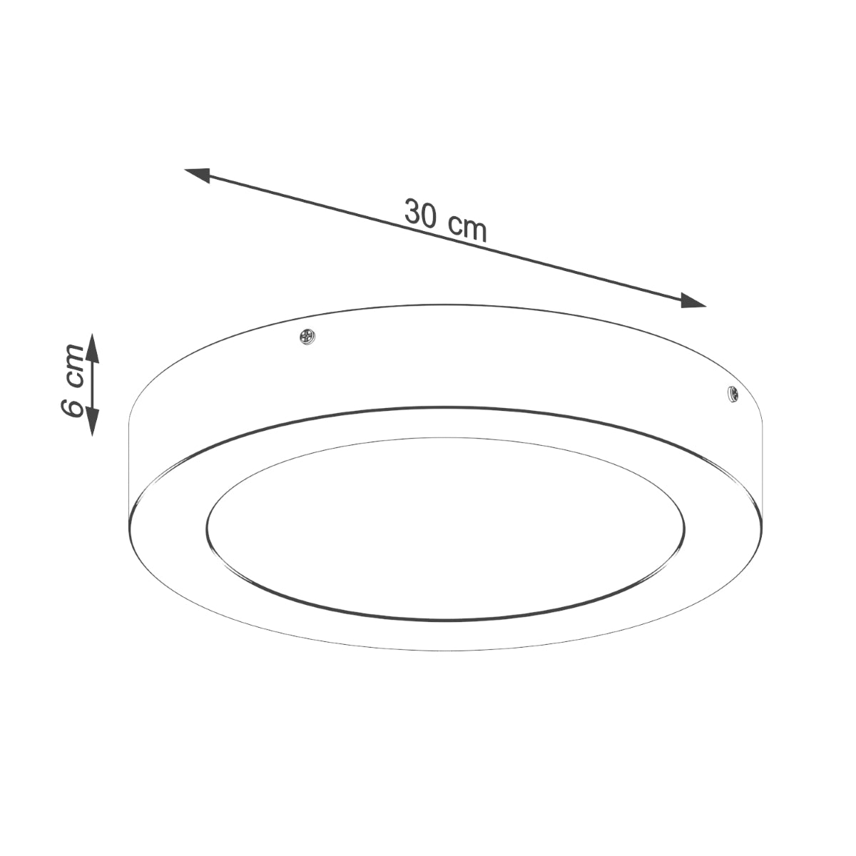 Celira - LED-Deckenleuchte Ø 30 cm, weiß
