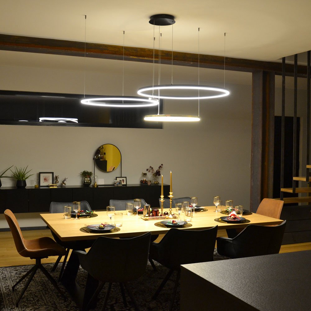 Skapetze - LED-Ring-Pendelleuchte 120 cm, dimmbar