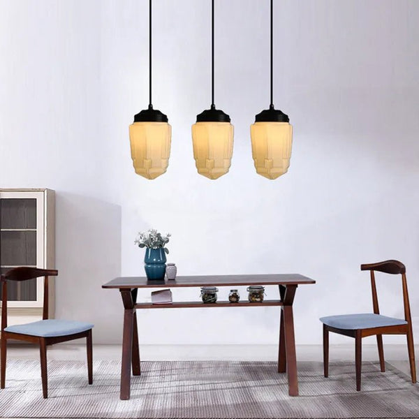 Orbita - Vintage-Pendelleuchte aus mattiertem Glas