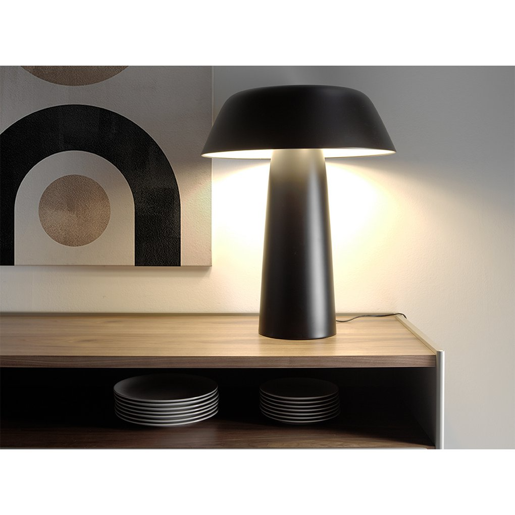 Angel - Cerda - Schwarze Schreibtischlampe aus lackiertem