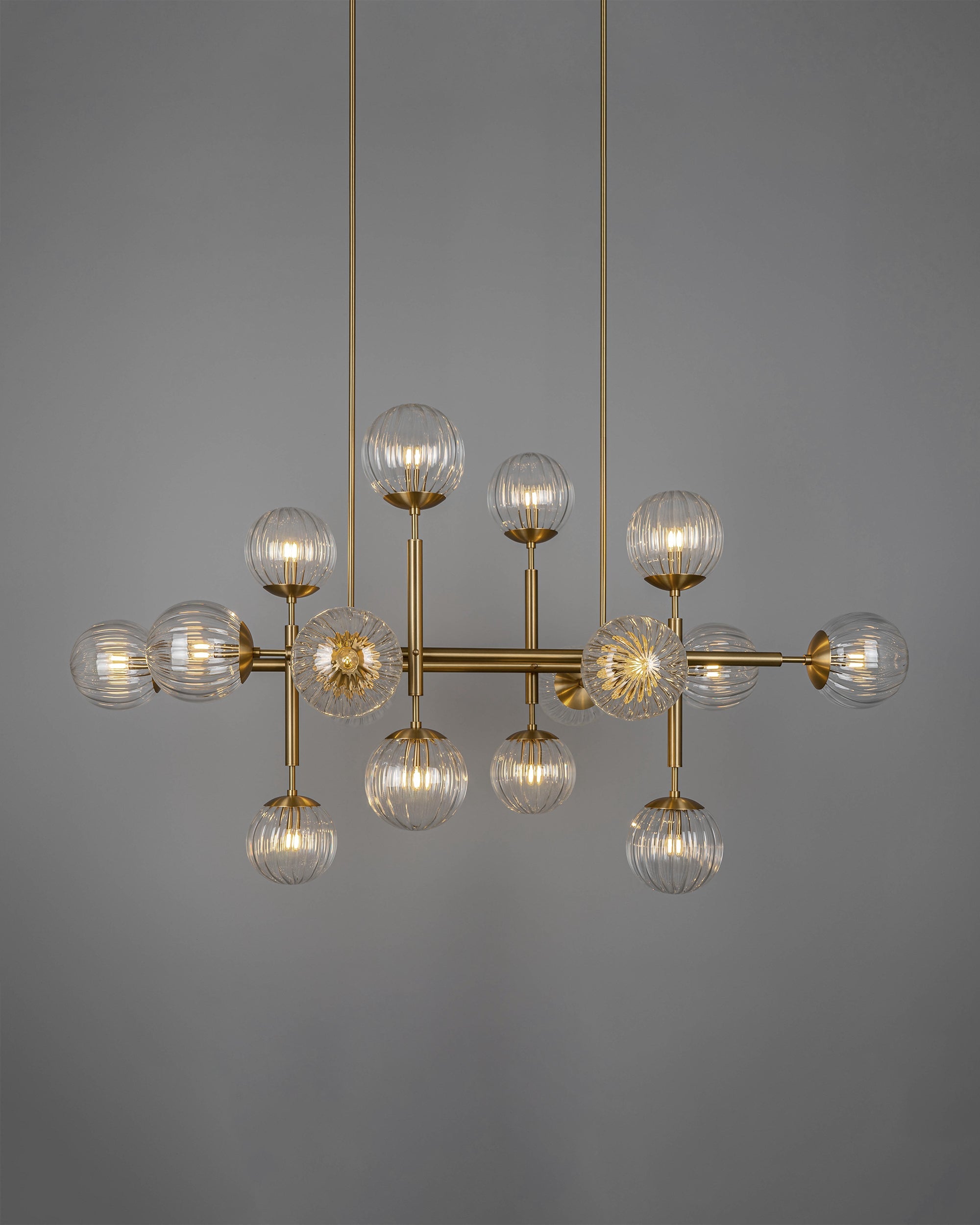 Metall/Glas - Designer-Pendelleuchte, Metall/Glas