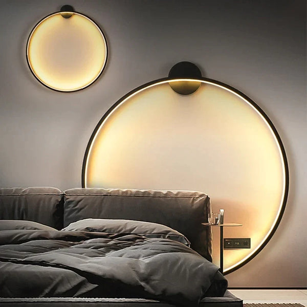 Minimalistische - runde LED-Wandleuchte